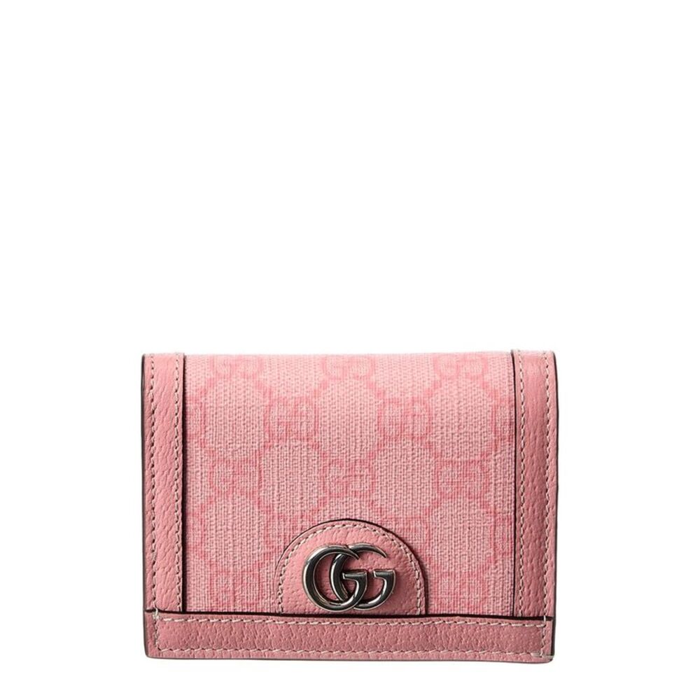 Gucci Ophidia Gg Supreme Canvas & Leather Card Case